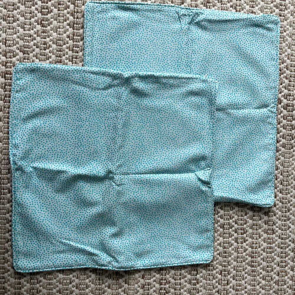 2 Custom Turquoise Pillow Cases